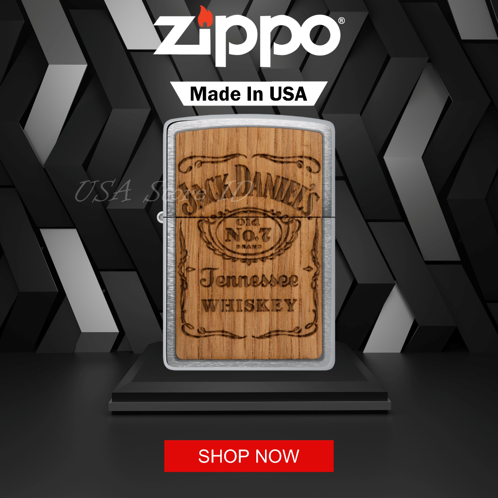 Zippo WOODCHUCK USA Jack Daniels Tennesse Whiskey 48392 Original Made In USA