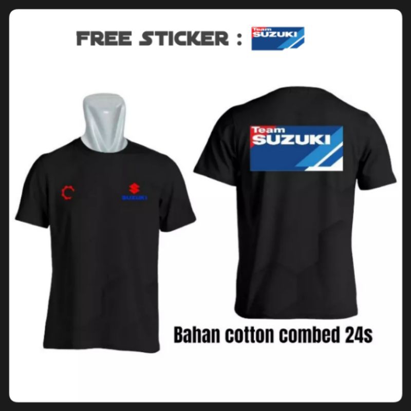 Promo Kaos Team Suzuki ECSTAR indonesia satria suzuki tshir premium baju pria motor kaos distro otom
