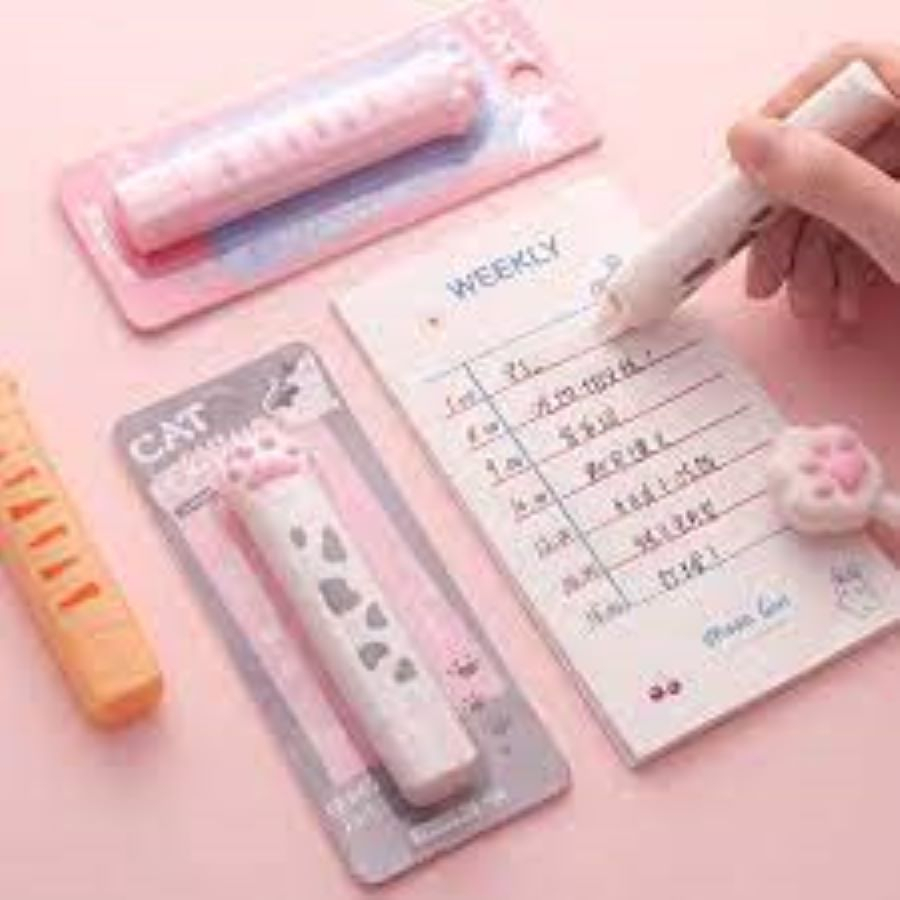 

AS Tip Ex Kertas Dua Sisi Bentuk Cakar Kucing Correction Tape