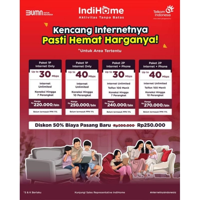 WIFI INDIHOME PAKET JITU PROMO KHUSUS