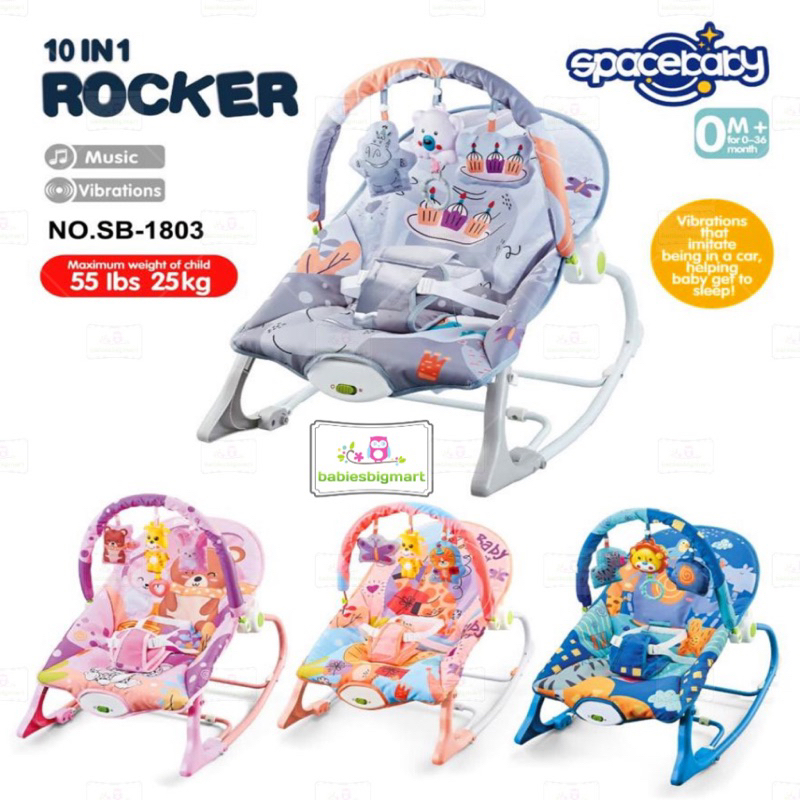 BOUNCER SPACEBABY SB-1703 & SB-1803 & SB-8630 KURSI GOYANG SPACE BABY