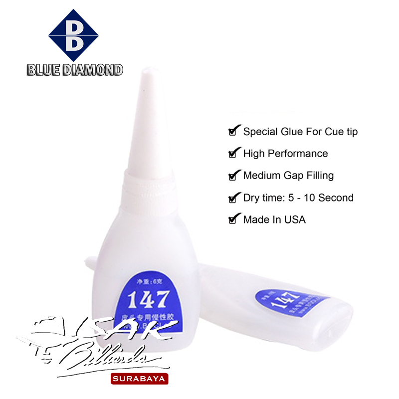 Super Glue - Ultra Gel Super Blue Diamond Cue Tip Billiard