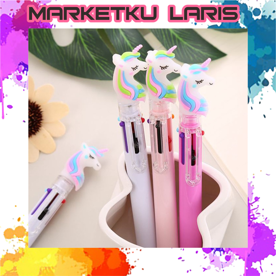 

MKL - Pena Mekanik 6 Warna Pena Unicorn 6 Warna Pulpen Mekanik Karakter Unicorn Import S081
