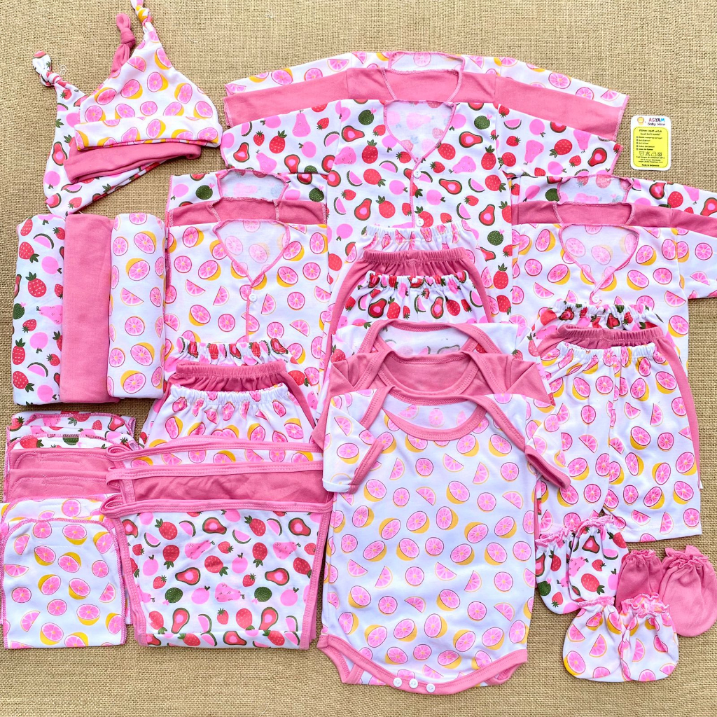 45 Pcs Baju Bayi Baru Lahir Paket Hemat Brojol Baby Paket Komplit Bayi Baru Lahir ASYAM BABY