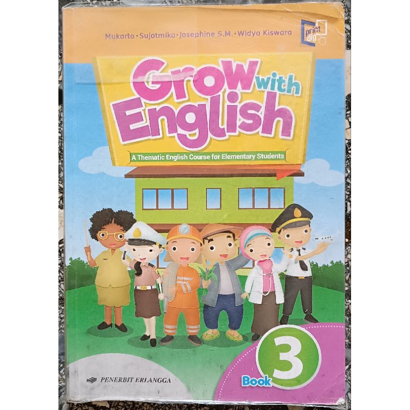 BUKU BEKAS BAHASA INGGRIS SD/MI KELAS 3 4 ERLANGGA