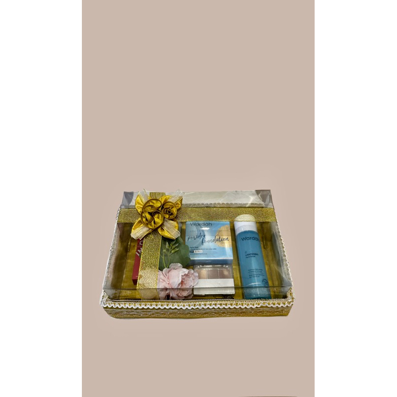 Paket Hantaran Giftbox Seserahan Make up Cosmetic Wardah / Make up wardah set