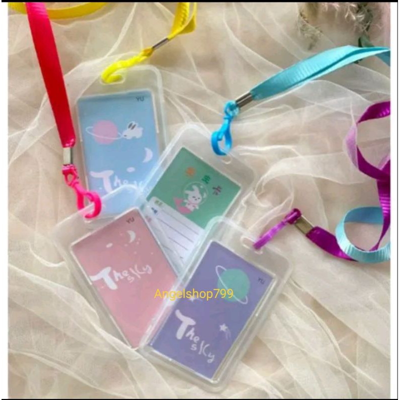 

ANGEL - ID CARD Gantungan Kartu Akses Kartu Kerja Tali Kartu Nama ID Lanyard Card Holder Murah