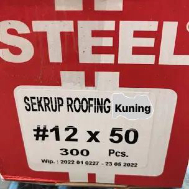 Sekrup Roofing Kuning #12 X 50 Drilling STEEL/PATTA