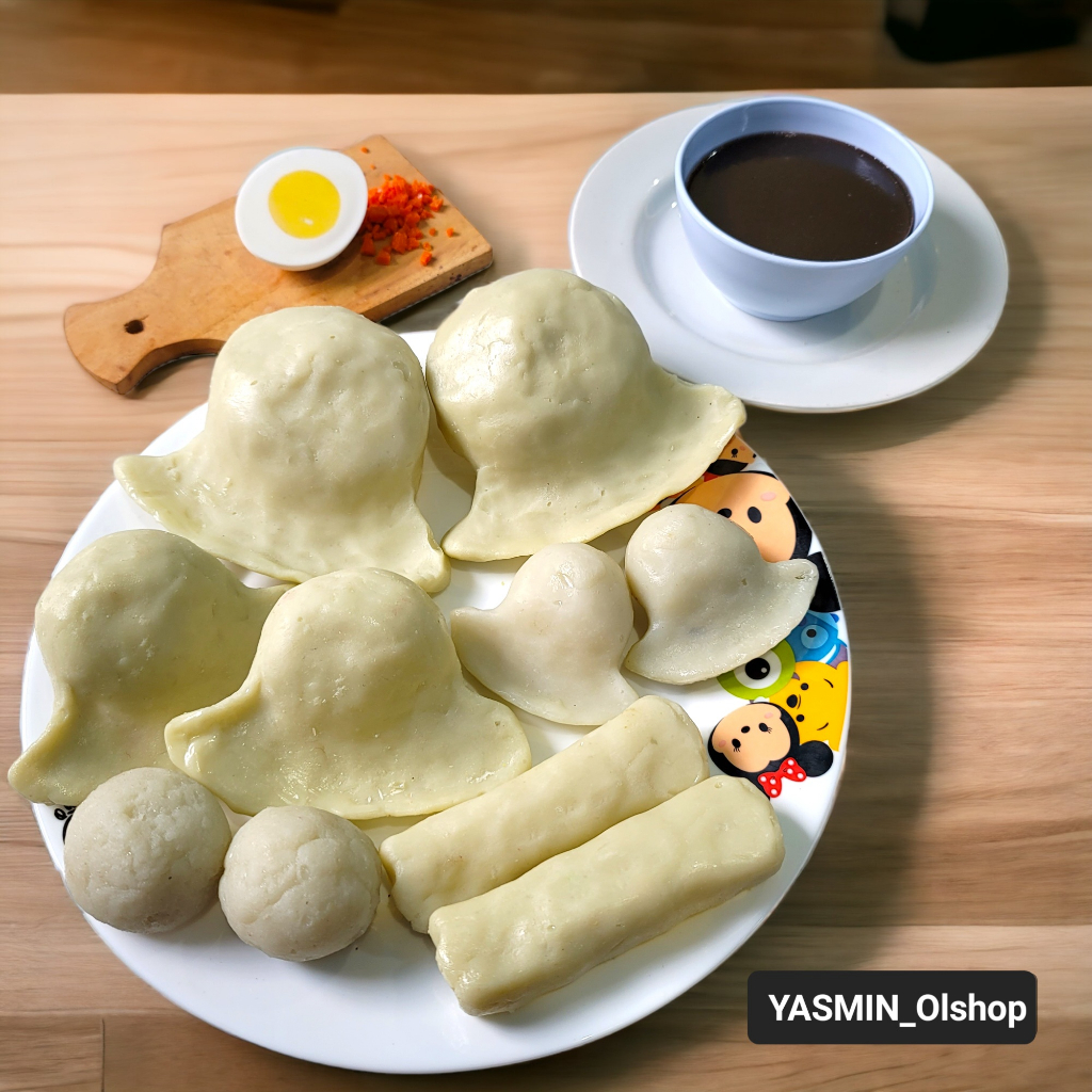 Replika makanan mpek-mpek/ dummy makanan mpek-mpek / Replika mainan pempek /dekorasi / hiasan meja m