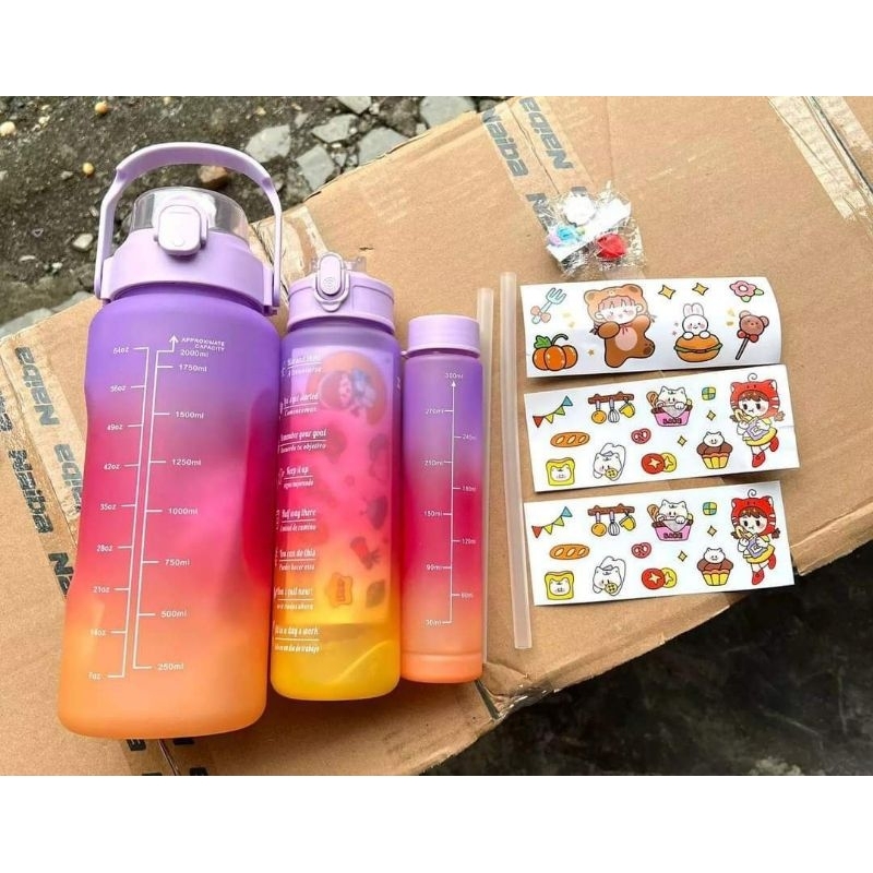 BOTOL CANTIK VIRAL 3 in 1 / BOTOL MINUM BERANAK 3IN1 VIRAL