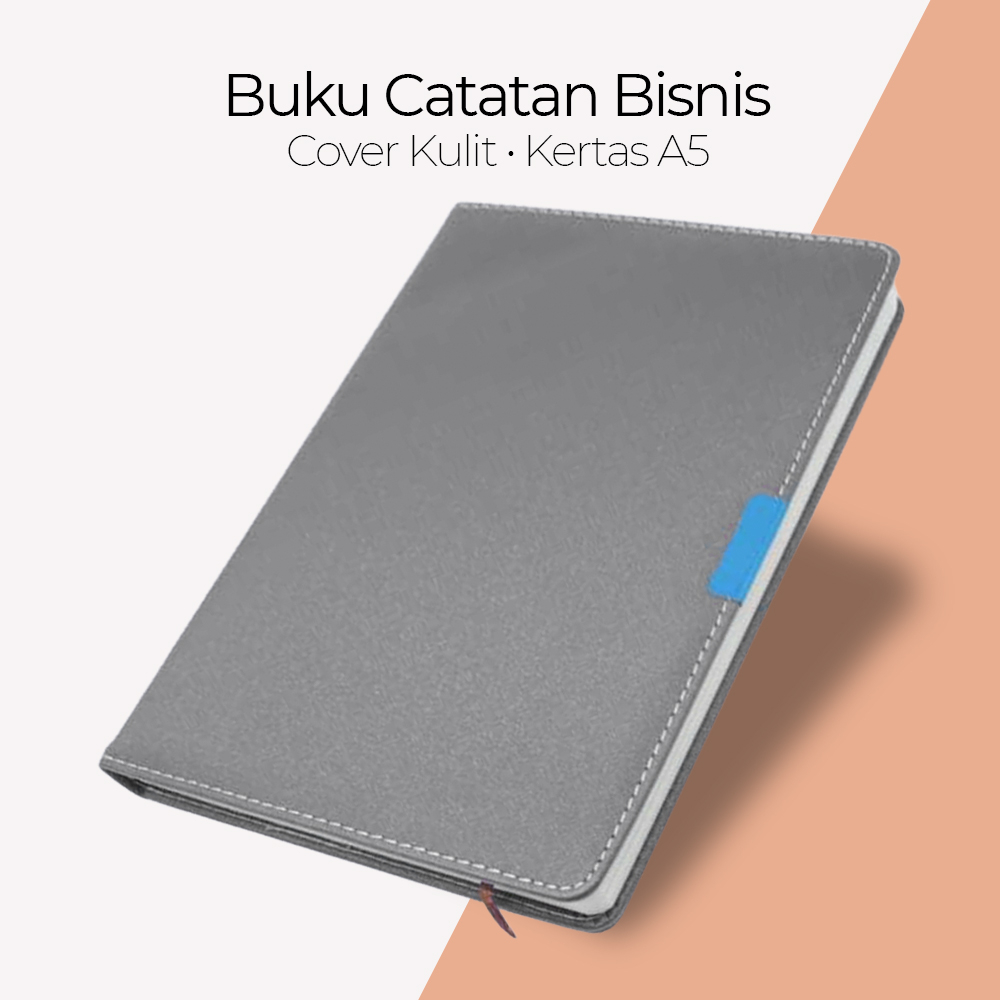 

Noverty Buku Catatan Bisnis Cover Kulit Kertas A5 - 1623 - Gray