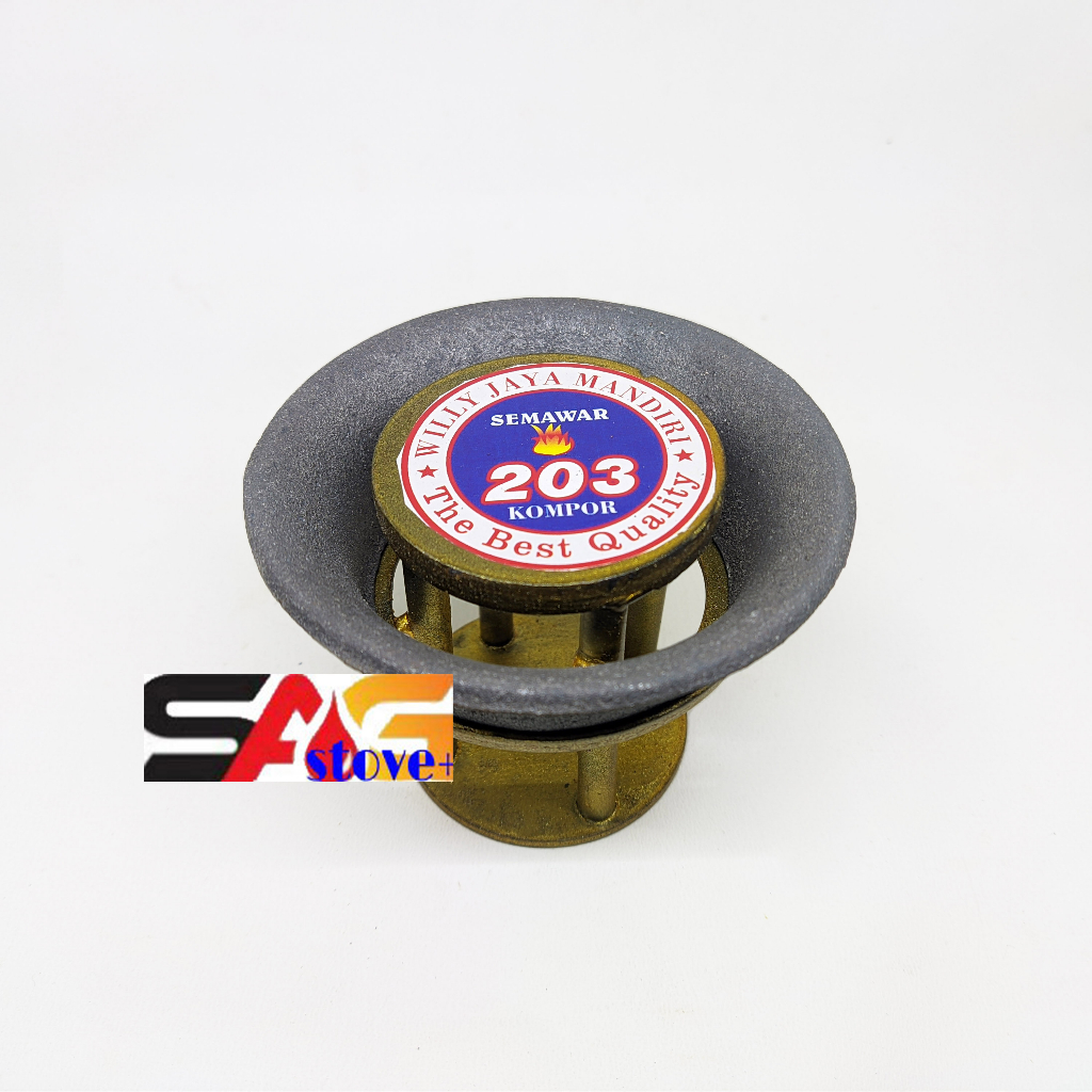 Kepala+Ring Kompor Mawar 203 / Body+Mangkok Semawar Joss High Pressure