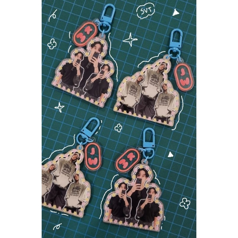READY STOCK SEVENTEEN MINGYU WONWOO KEYCHAIN FANMADE BITTERSWEET