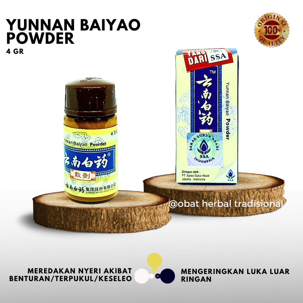 YUNNAN BAIYAO POWDER obat patah tulang - luka dalam - keseleo manjur