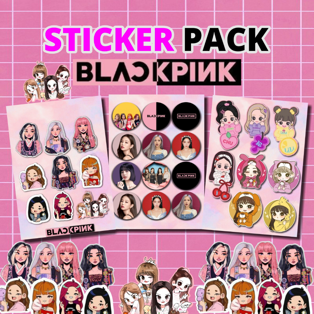 

STICKER PACK BLACKPINK TINGGAL TEMPEL LUCU - STICKER TUMBLR - HP - LAPTOP