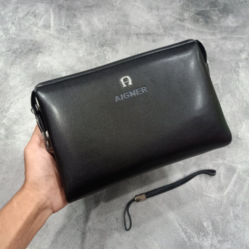 BIG PROMO Handbag Tangan tas clutch Pria/Wanita Aigner Import Quality