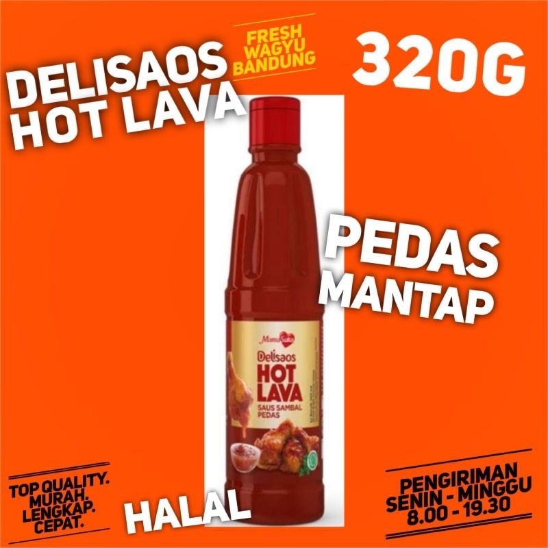 

Delisaos Hot Lava Saus Sambal Pedas Volcano 320ML