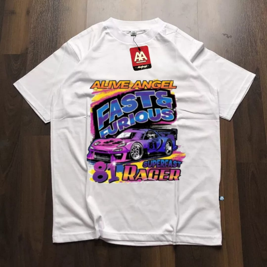 T-shirt Baju Distro Original Kaos Nascar Kaos Vintage Full Tag & Label Kaos Distro Pria & Wanita War