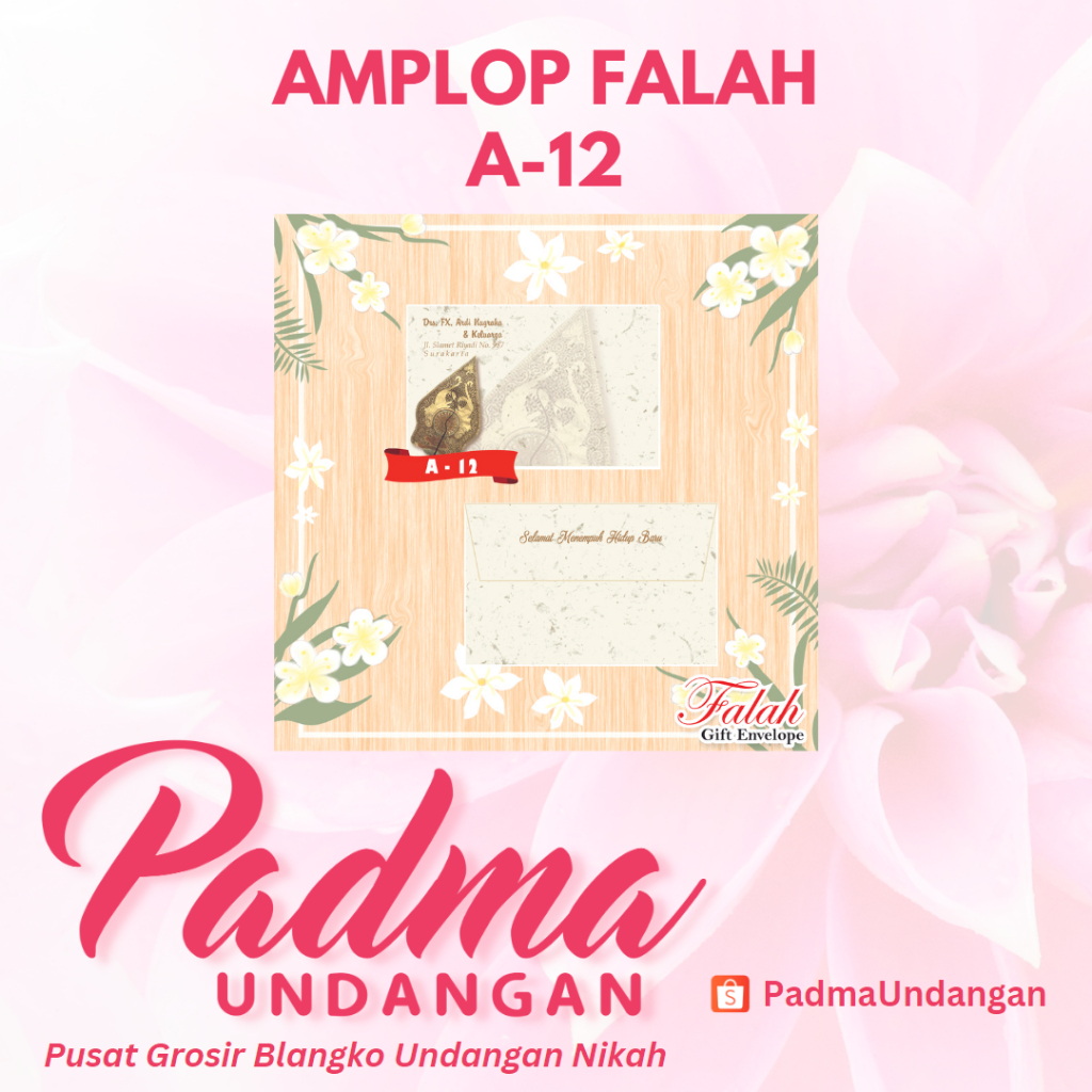 

Amplop Falah A-12 | PadmaUndangan
