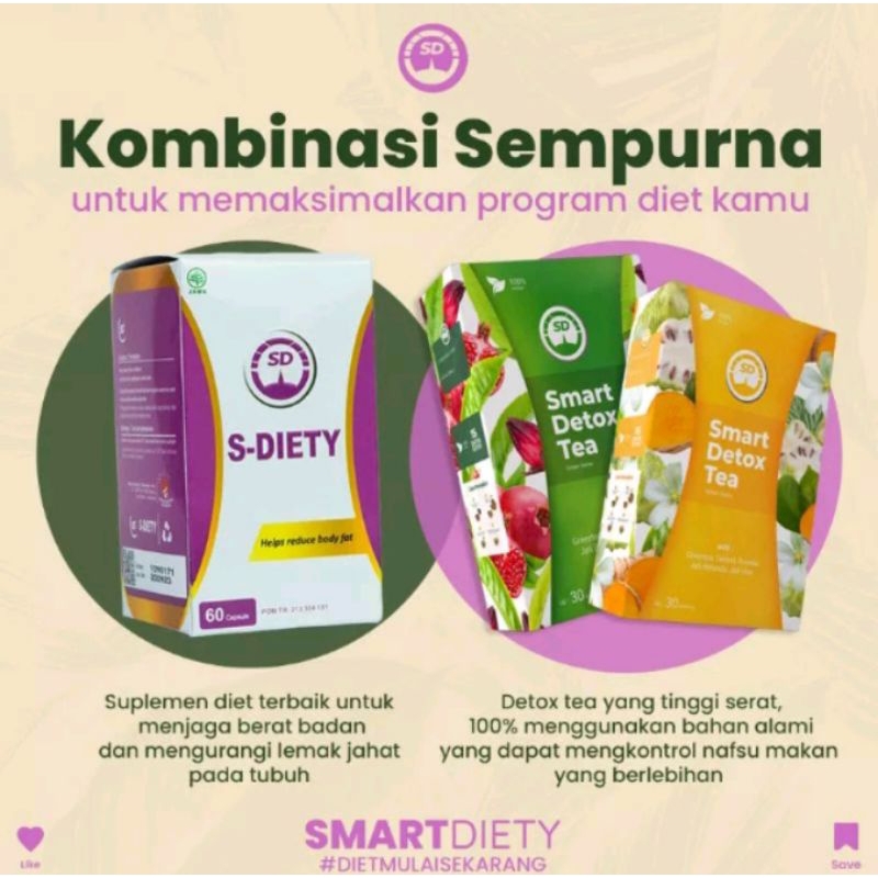 

Promo Paket Hemat SDT SMART DETOX TEA & S- DIETY Suplemen Pelangsing