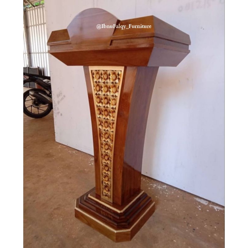 Podium Kayu Jati / Mimbar Podium Kayu Jati