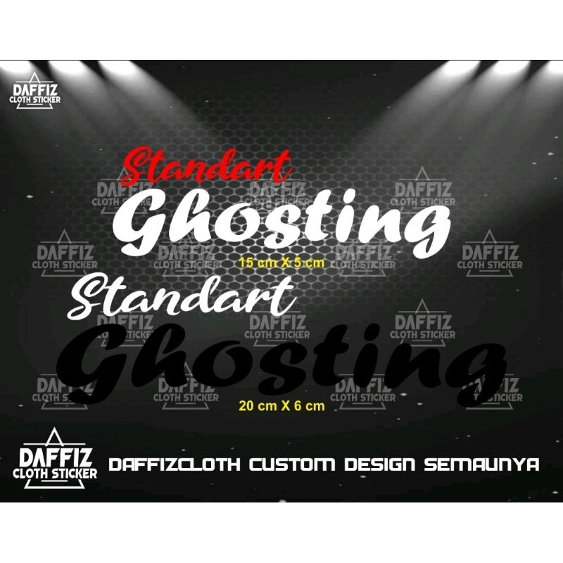 Stiker Ghosting