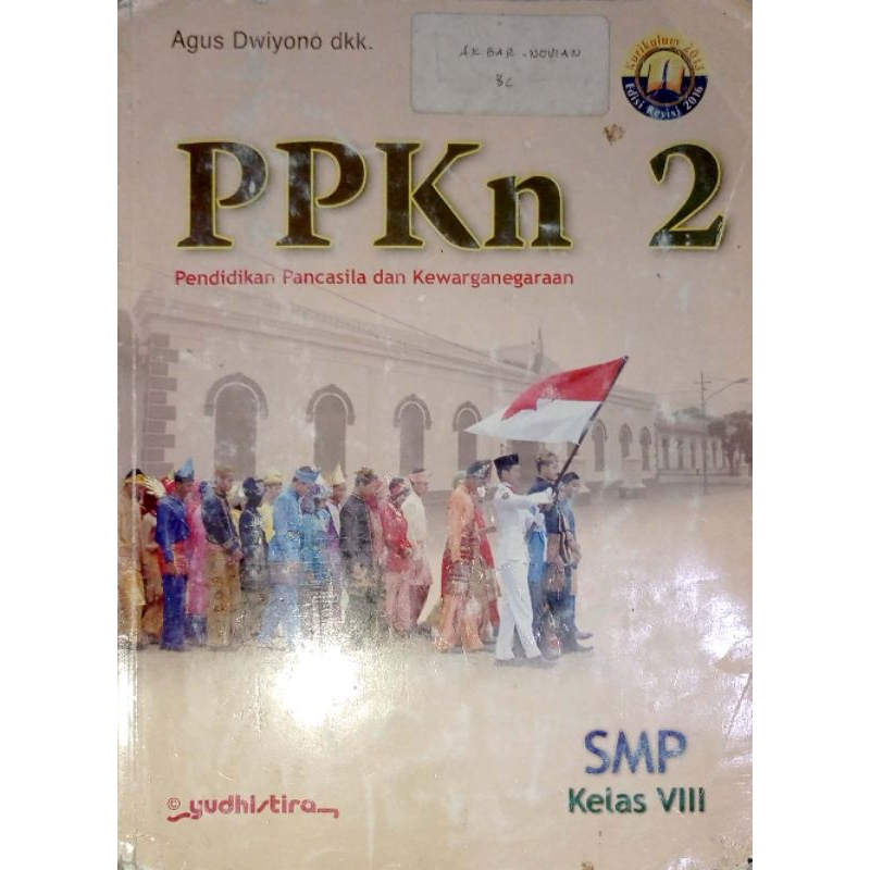 

PRELOVED-BUKU PPKN YUDISTIRA SMP KELAS VIII