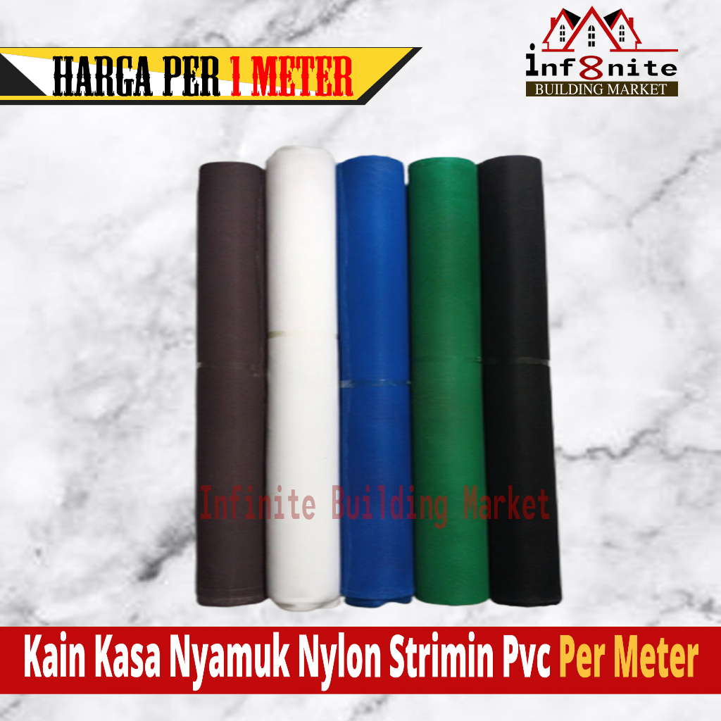 Kain Kasa Nyamuk Nylon Nilon Strimin Jaring Anti Nyamuk Jendela Pvc