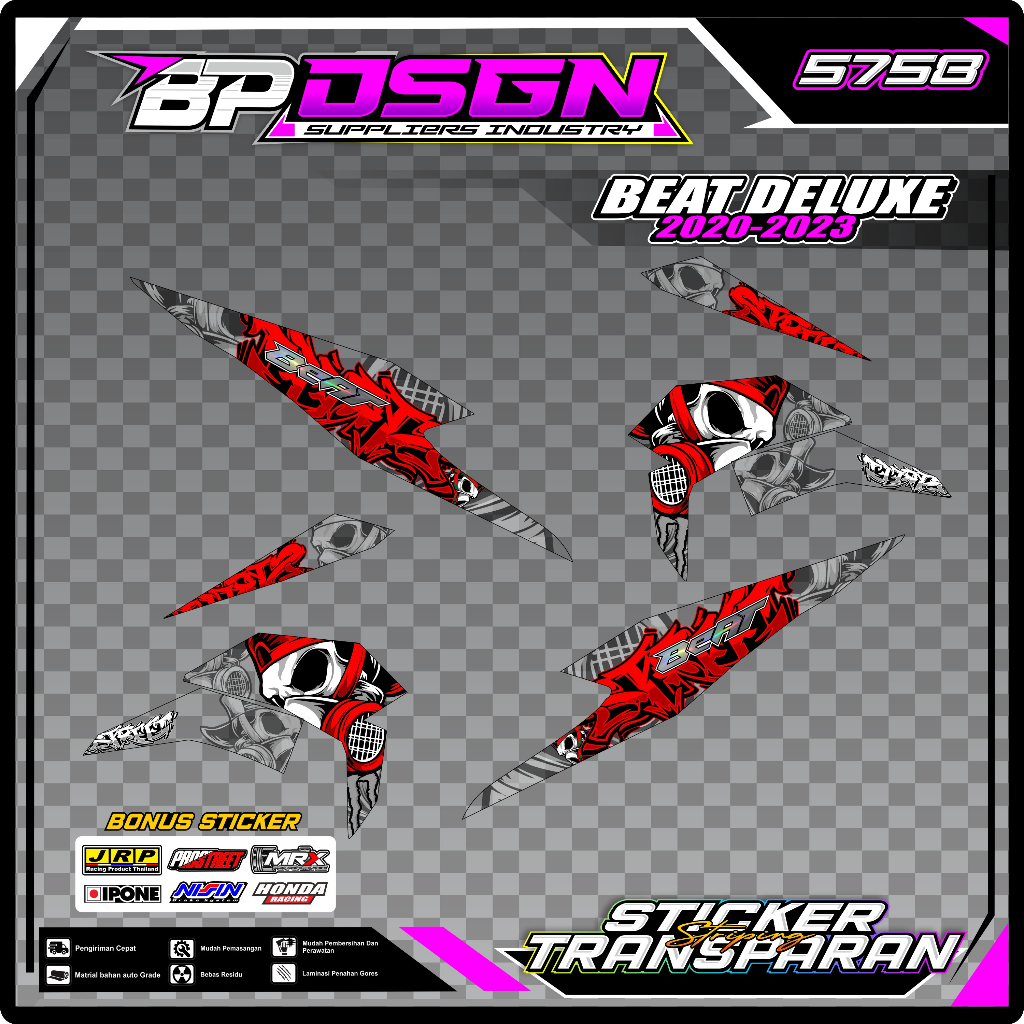 STRIPING TRANSPARAN BEAT DELUXE - STICKER STRIPING TRANSPARAN BEAT DELUXE 2020-2023 04
