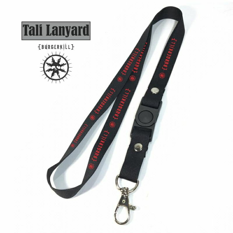 

Lanyard pods BURGERKILL tali lanyard BAND METAL gantungan kunci name tag id card kartu nama / lanyard podss vapee gantungan / bisa cod lanyard best seller lanyard hitam lanyard murah / oring lengkap