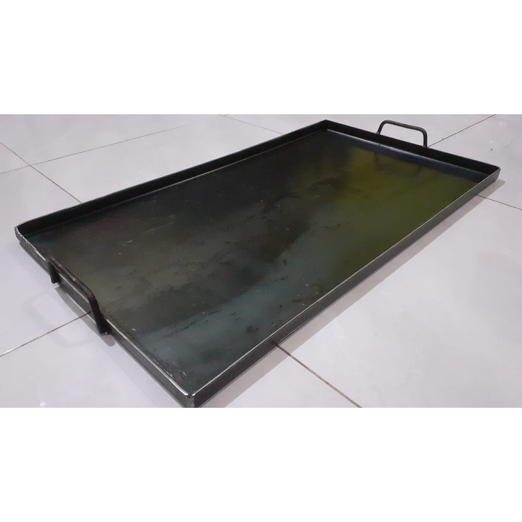 wajan datar plat baja hitam | wajan roti bakar | wajan burger | wajan kebab | wajan teppanyaki