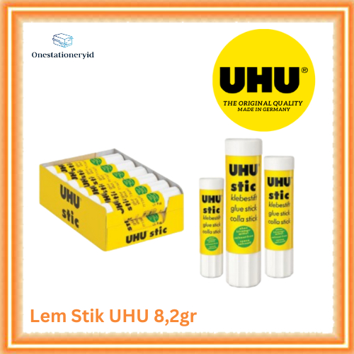 

UHU Lem Stik 8,2gr kecil - Glue Stick - Lem Stick - Lem Kertas - Paper Glue - Lem Serbaguna - Alat Tulis Sekolah - Lem Anak - Super Glue - Lem Anak Sekolah - Lem Dekorasi - Lem Perekat Kertas - Lem Super Lengket - Lem Kertas Kado