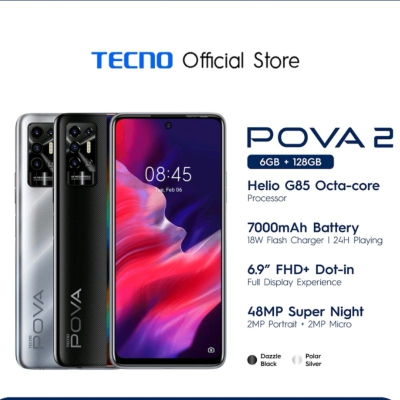 Jual HP Second Tecno Pova 2 (Bukan Pova Neo)