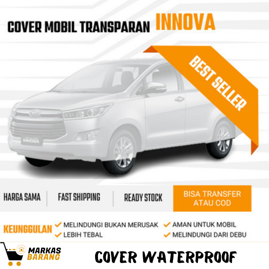 Cover Mobil Innova Waterproof Plastik Tebal
