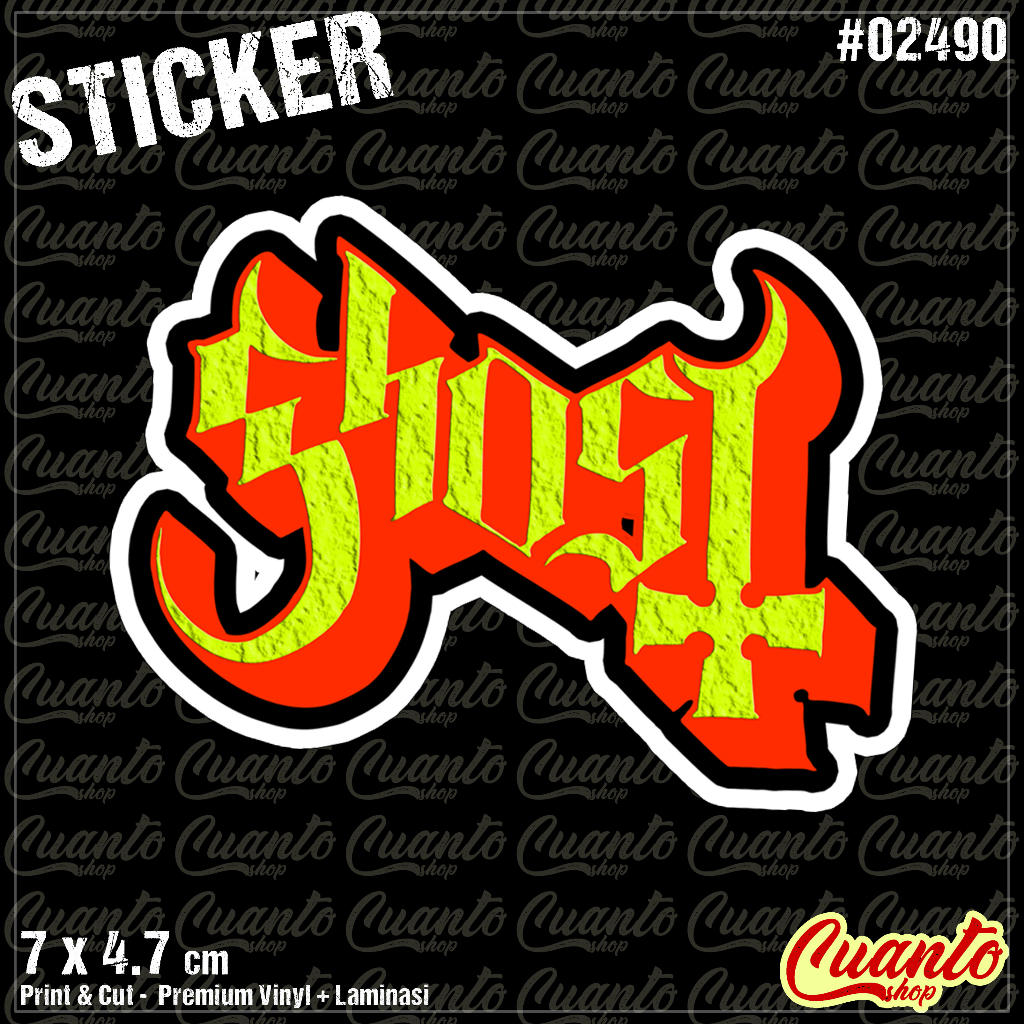 Sticker Ghost Band Metal Satanis