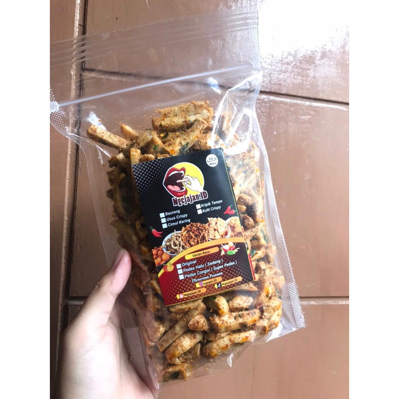 

BASRENG DAUN JERUK ORIGINAL, PEDAS HALU, PEDAS CONGOR 180 Gram