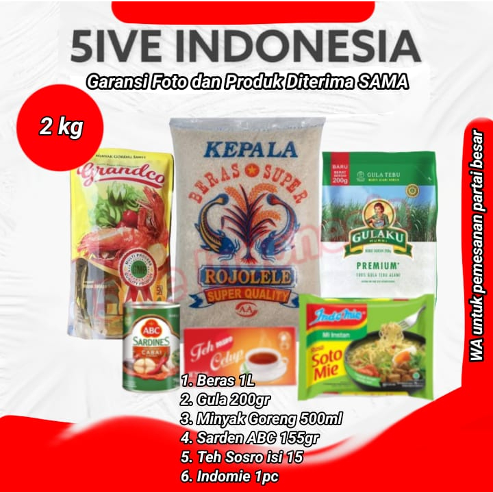 

Paket Sembako Hemat / Paket Sembako Murah Parcel Gift Hampers 5