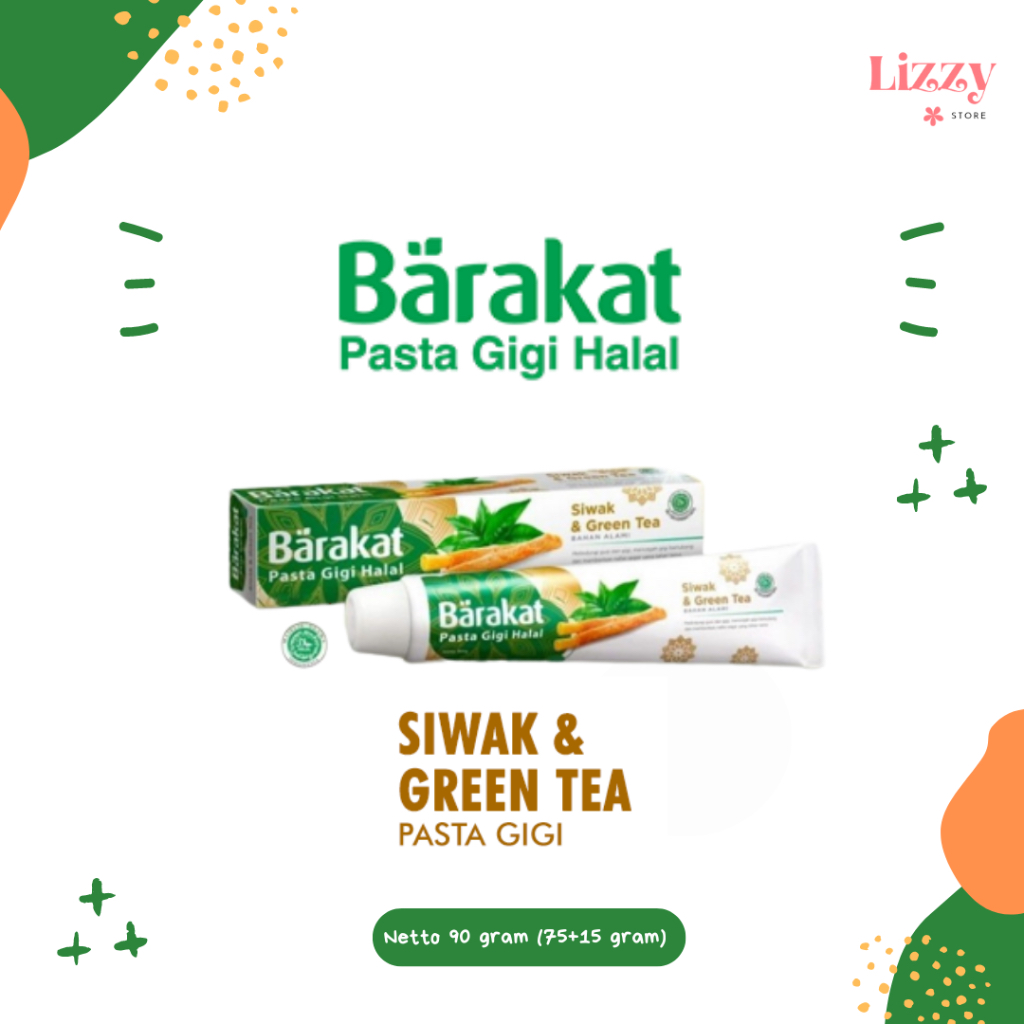 Pasta Gigi Halal Barakat Siwak & Green Tea