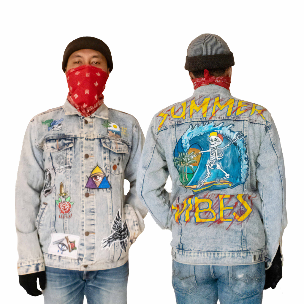 Jaket Jeans Denim Lukis Limited