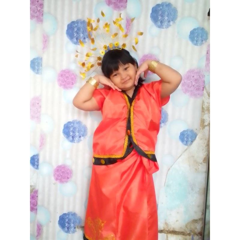 set baju bodo lengkap anak TK