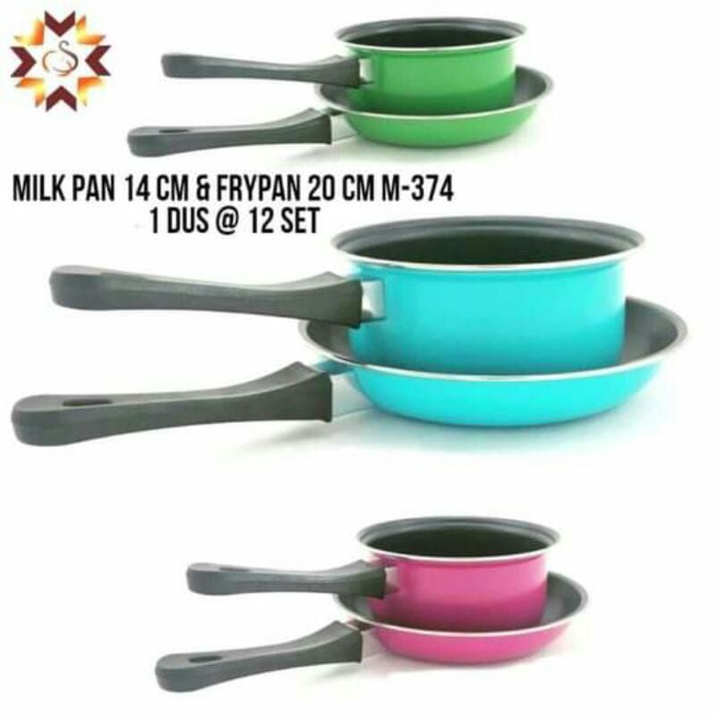 pastela set frypan /teflon dan panci serbaguna