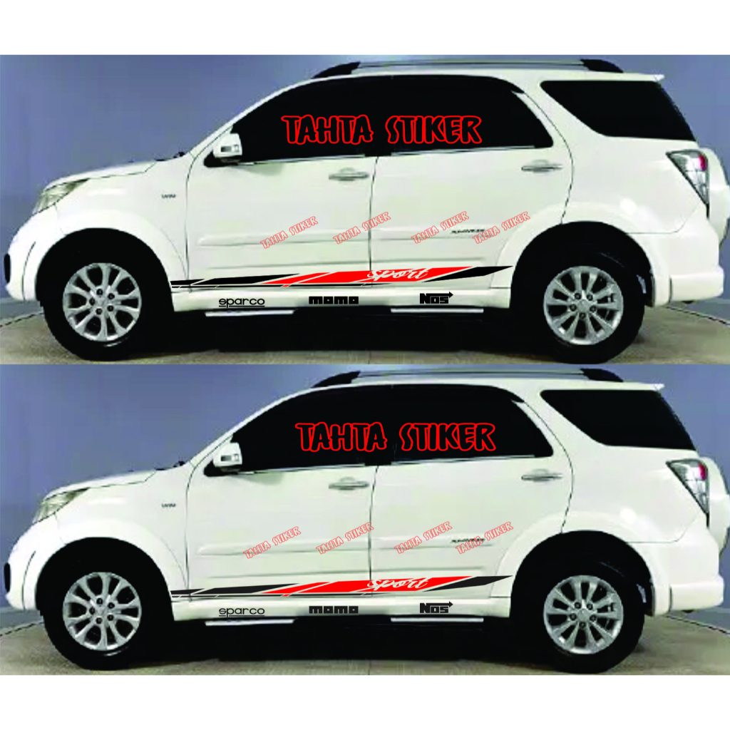 PROMO STIKER CUTTING MOBIL DAIHATSU TERIOS STIKER LIST MOBIL TERIOS/NEW TERIOS