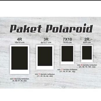Cetak Poto polaroid 3R 4R