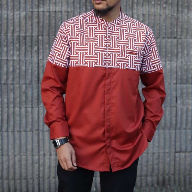 kemeja/kemko kadam batik toyobo/kemko lengan panjang variasi batik bahan toyobo