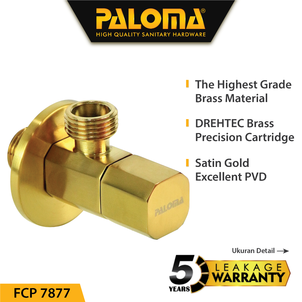 PALOMA FCP 7877 Keran Stop Toilet WC Jet Shower Valve Tembok Kran Air