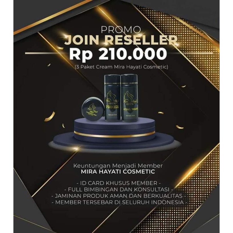 MH Skincare Mira Hayati Join Reseller 3 Paket