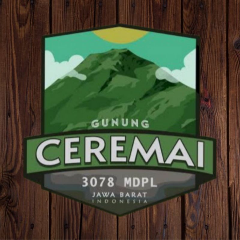 Stiker Gunung Ciremai / Stiker Pendaki Gunung / Stiker taman nasional / Stker Eiger