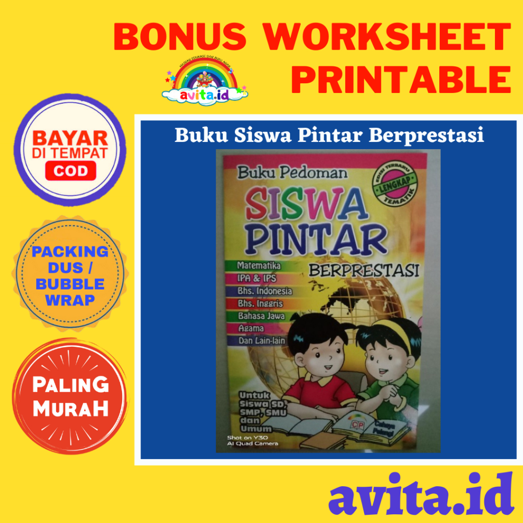 

avita.id TERMURAH Buku Siswa Pintar Berprestasi/ Buku Rangkuman Materi Umum dan Agama