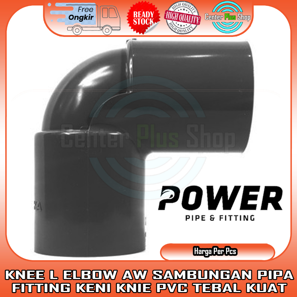 KNEE ELBOW PVC AW 2½” 3” 4" IN INCI INCH INCHI KENI KNIE SAMBUNGAN PIPA PARALON PRALON PERALON FITTI