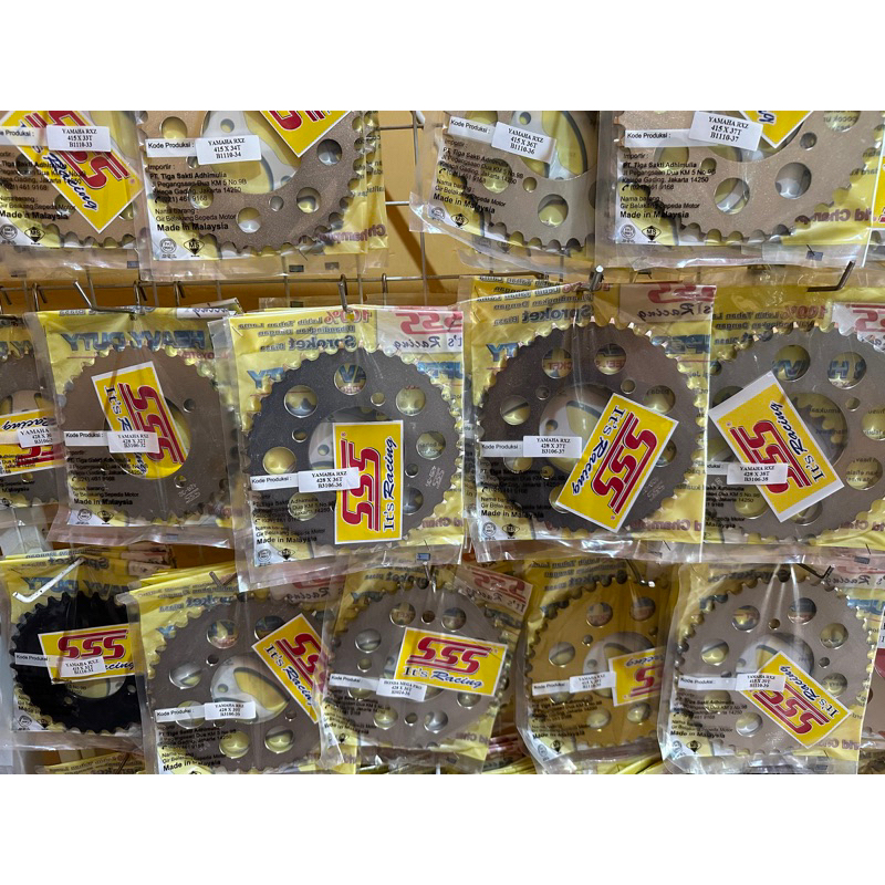 GEAR belakang SSS 415 Yamaha RXZ/ JUPITER Z/ VEGA R/ F1ZR/ MX lama/ RXking ukuran 28T-42T